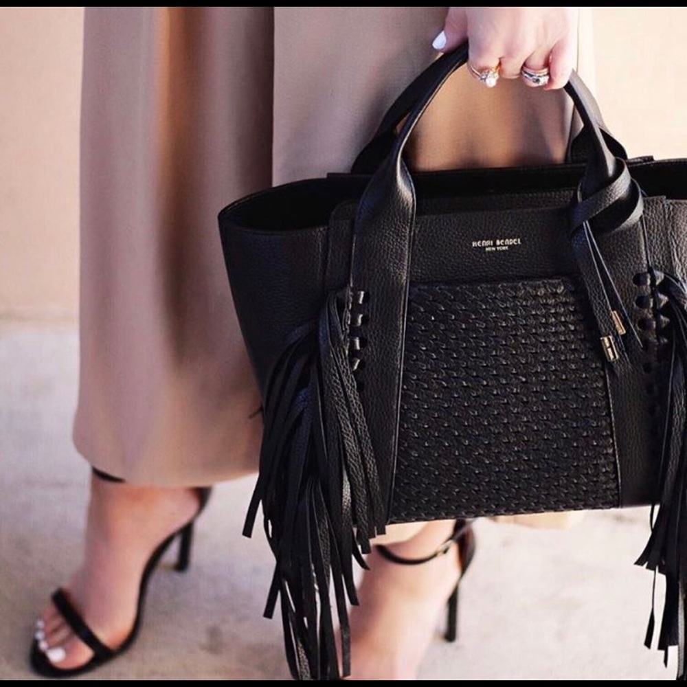 Henri Bendel Fringe Tote Bag w/Wallet